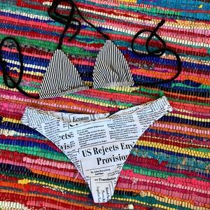 Vintage 2000 Rosina-Mae©️ ‘Swim to Street Wear’ Collection InTheNews Bikini👙Set